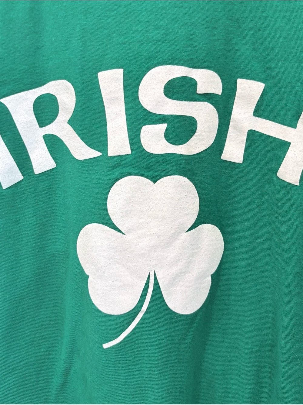 Green 'IRISH' Shamrock Graphic Tee - Picture 2 of 7